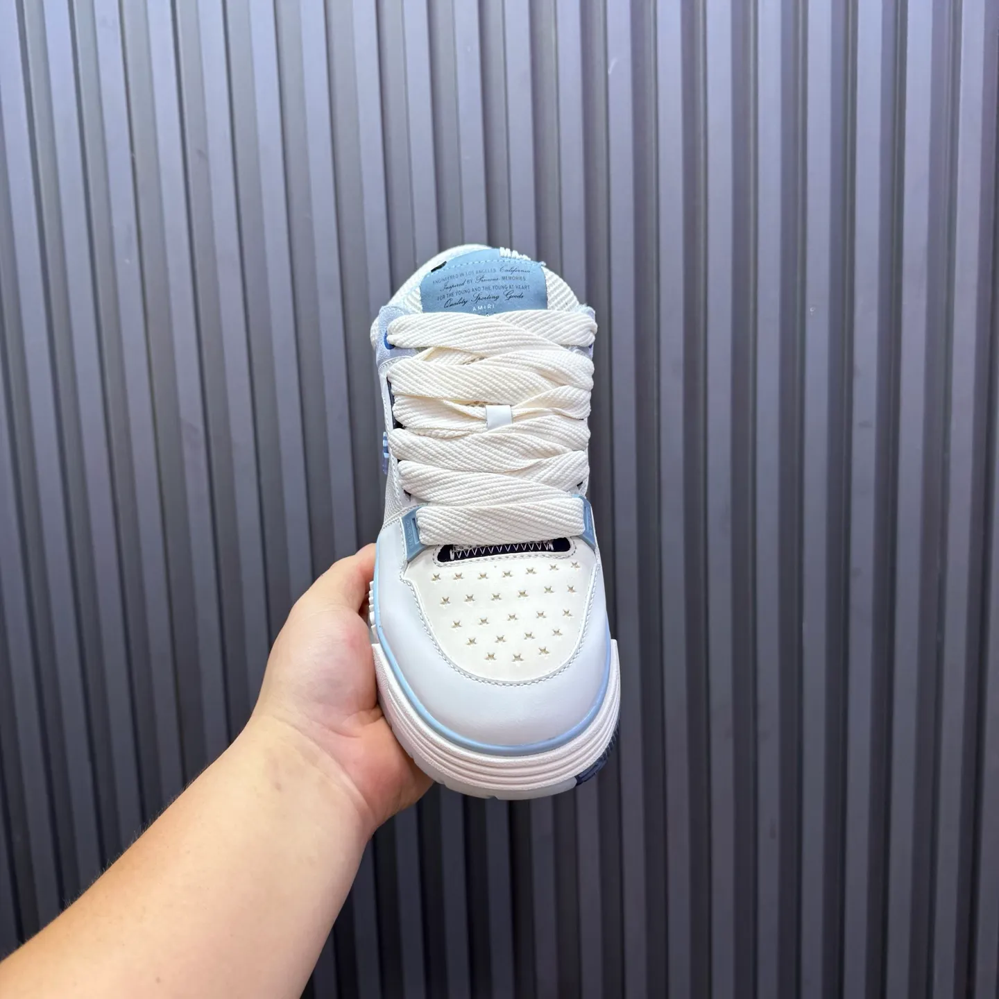 Men's shoes 💰660💰 AMIRI AMIRI trendy brand hot sale 🔥 Available all year round, couples 💑 Official website synchronization Imported fabrics 1⃣️ vs 1⃣️ replica, original factory special original sole, 35-45 (45. non-refundable)